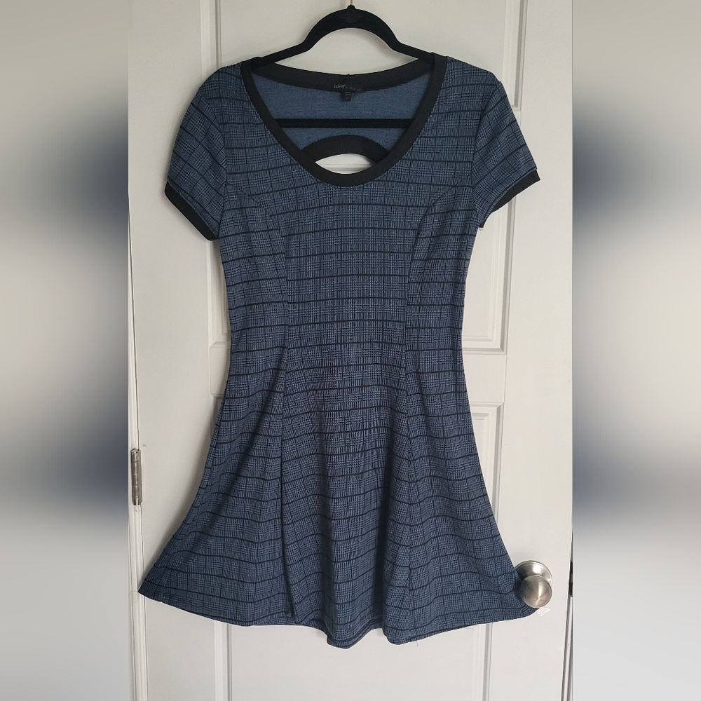 Blue Plaid Dress